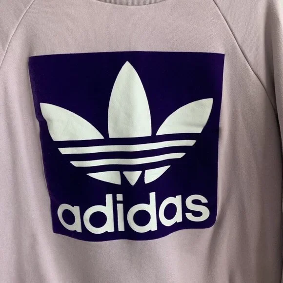 Adidas Originals Womens Trefoil Logo Soft Vision Purple Size Medium - Picture 2 of 7